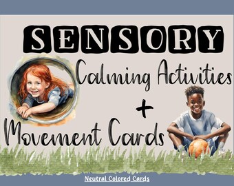 Kaarten voor sensorische kalmerende activiteiten en beweging: ADHD, coping van ASS (pdf-download)