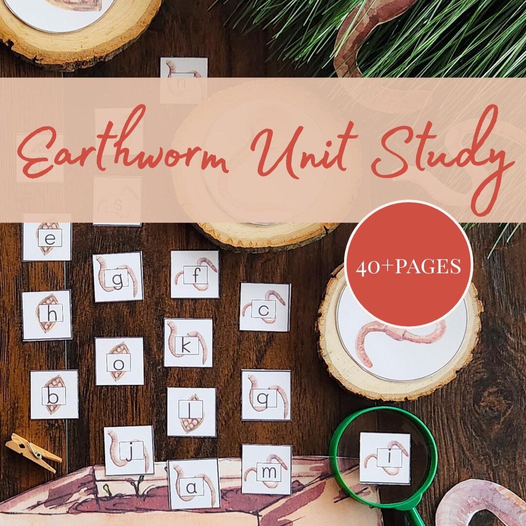 Earthworm Life Cycle Unit Study | Anatomy, Worksheets, Nature Science ...