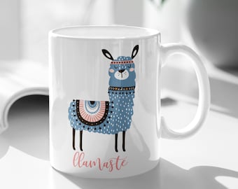 Coffee Mug, LIama Mug, Funny Mug, Best Friend Gift, Llama Gifts, Gift For Her, Llama Lover, Llamaste, Christmas Gift for Her