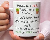 Valentine 39 s Day Mug, Gift for Boyfriend, Husband, Girlfriend, Wife, Valentines Day Gift, Aloe Vera Mug, Funny Mug, Coffee Cup, Gift for Him