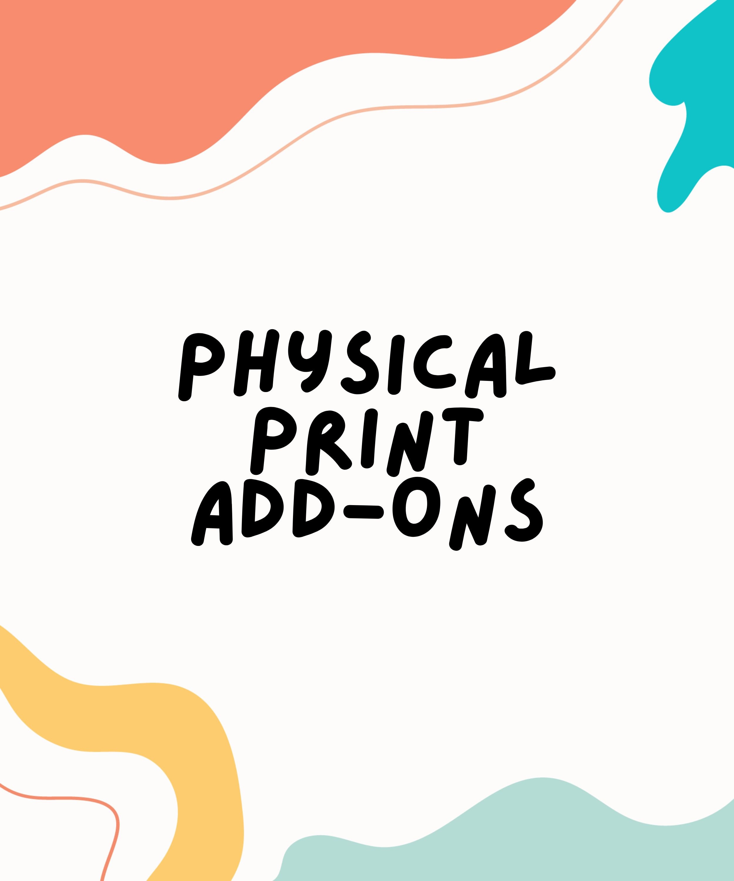 Physical Print Add-on - Etsy