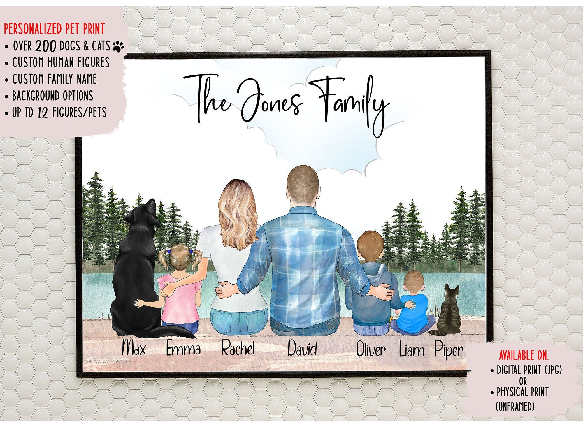 Personalized Couple Dog Print Dog Mom And Dad Print Dog Etsy 日本