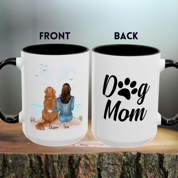 Personalized Dog Mug, Dog Mom Mug, Dog Coffee Mug, Dog Lover Mug, Pet Mug, Dog Mom Gift, Dog Coffee Cup, Dog Gifts, Custom Dog Mug
