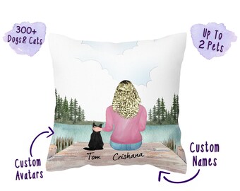 Personalized Cat Mom Pillow, Cat Mom Gifts, Best Cat Mom, Gift for Cat Mom, Cat Lover Pillow, Cat Pillow, Cat Gifts, Cat Mom Pillow