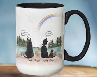 Personalized Dog Memorial Gift, Dog Mom, Dog Lover Gift, Custom Dog Portrait, They Still Talk About You, Dog Coffee Mug
