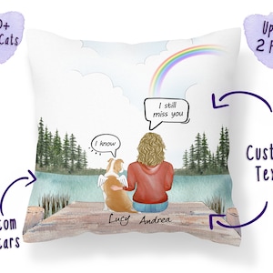 Personalized Dog Mom Memorial Gift, Dog Mom, Dog Lover Gift, Dog Loss Gift, They Still Talk About You, In Memory of Dog, Pet Memorial Pillow