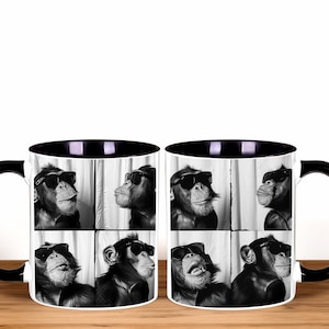 Monkey Coffee Mug, Monkey Mug, Monkey Gifts, Monkey Lover Gift, Funny Monkey, Monkey Birthday Gift
