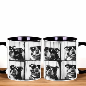 Bulldog Photo Booth Coffee Mug, Bulldog Mug, Bulldog Gift, Bulldog Lover Gift, Bulldog Gifts for Her, Bulldog Mom, Bulldog Dad