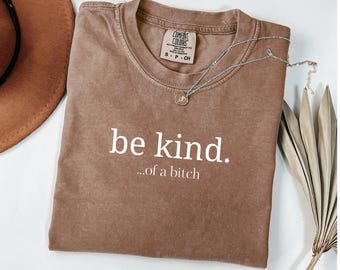 Women Be Kind Shirt, Comfort Colors® Inspirational Shirt, Motivational Shirt, Positive Shirt, Mental Health Shirt, Be Kind T-shirt