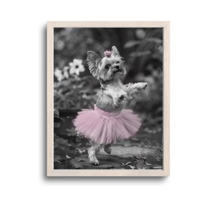 Funny Yorkie Print, Yorkie Wall Art, Yorkie Gifts, Yorkie Art, Yorkie Decor, Yorkshire Terrier, Whimsical Animals, Digital Download