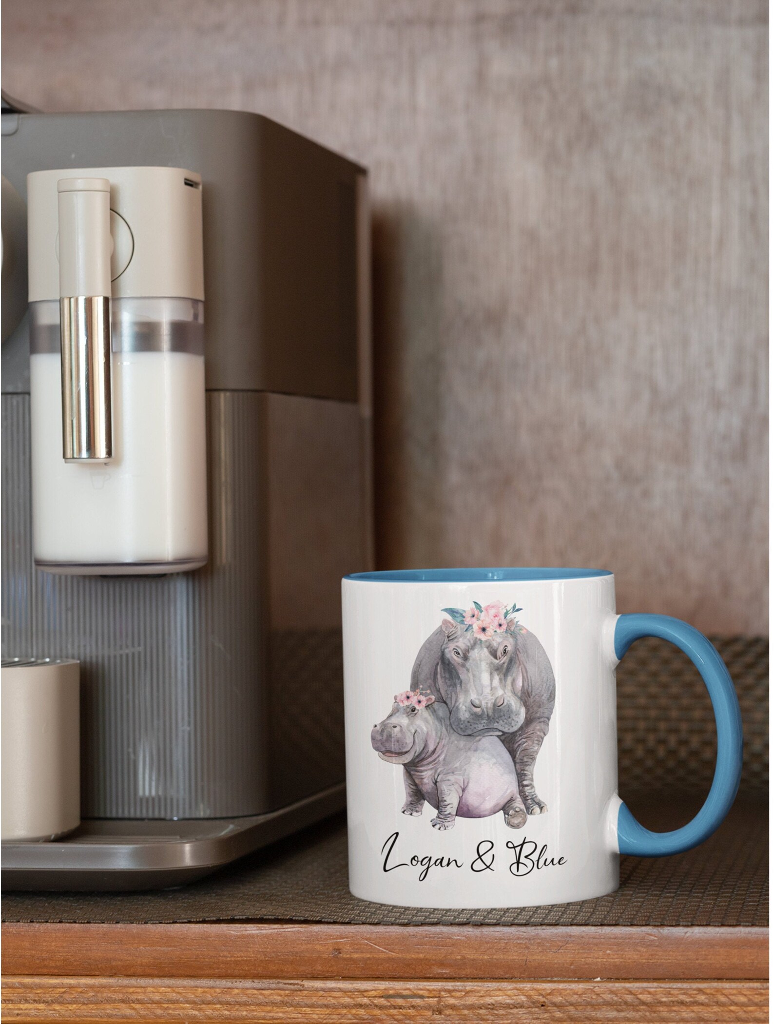 Personalized Hippo Mug Hippo Gifts Hippo Gift for Her Cute Etsy