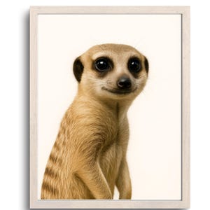 Funny Meerkat Bathroom Wall Art, Meerkat Gift For Her, Meerkat Gift For Him, Cute Toilet Humor Decor, Meerkat Poster, Digital Download