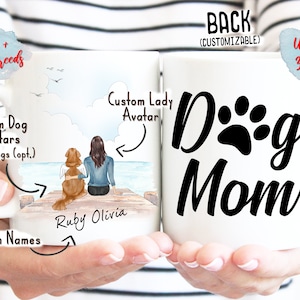 Personalized Dog Mug, Dog Mom Mug, Dog Coffee Mug, Dog Lover Mug, Pet Mug, Dog Mom Gift, Dog Coffee Cup, Dog Gifts, Custom Dog Mug
