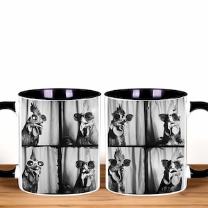 Chicken Photo Booth Coffee Mug, Chicken Mug, Chicken Gifts, Chicken Lover Gift, Chicken Gifts for Her, Chicken Mom, Chicken Lady