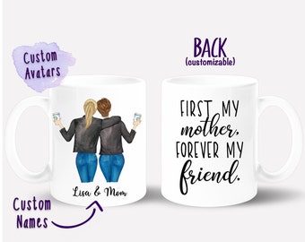 Mothers Day Personalized Mug, Mother Daughter Gift, Mom Gift, Gifts for Mom, Mothers Day Gift From Daughter, Mother's Day Gift