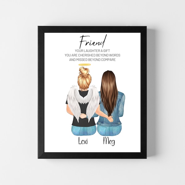 Best Friend Memorial Gift, Loss of Friend, In Memory of Friend, Sympathy Gift, Remembrance Gifts, Custom Memorial Gifts, Condolence Gift