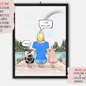 Personalized Pig Memorial Gift, Pig Mom, Pig Lover Gift, Custom Pig Portrait, They Still Talk About You, Digital Print or Poster