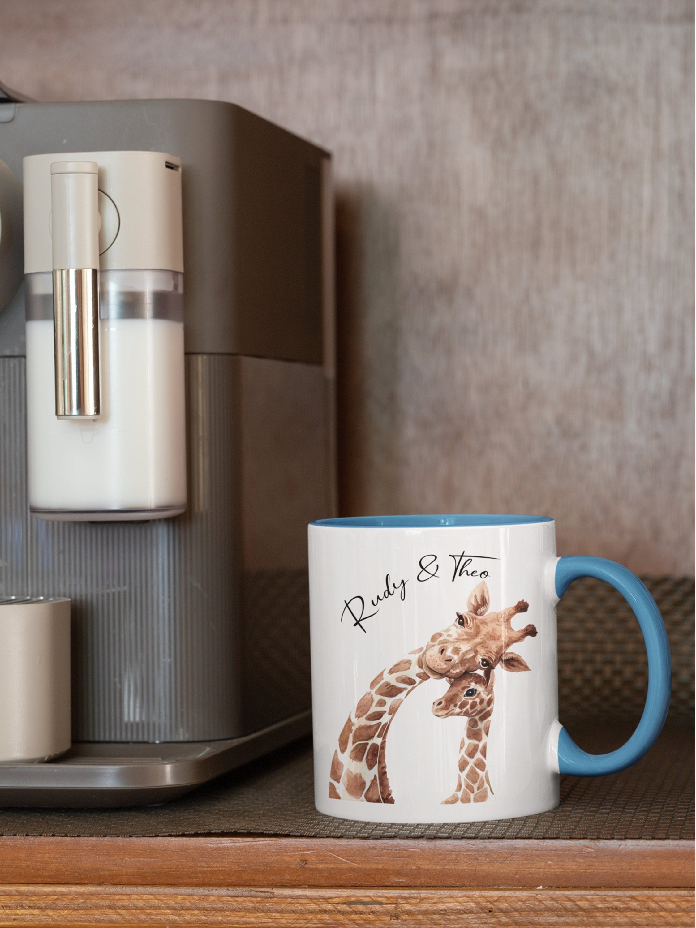 Wassmin Personalized Giraffe Mug Cup Giraffe Gifts For Women Girls