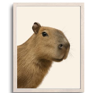 Funny Capybara Bathroom Wall Art, Capybara Gift For Her, Capybara Gift, Cute Toilet Humor Decor, Capybara Animal Poster, Digital Download