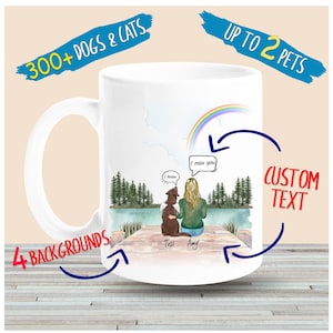 Personalized Dog Mom Memorial Gift, Dog Mom, Dog Lover Gift, Dog Loss Gift, They Still Talk About You, In Memory of Dog, Pet Memorial Mug