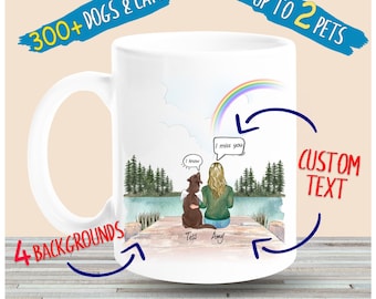 Personalized Dog Mom Memorial Gift, Dog Mom, Dog Lover Gift, Dog Loss Gift, They Still Talk About You, In Memory of Dog, Pet Memorial Mug