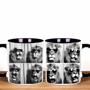 Lion Coffee Mug, Lion Mug, Lion Gifts, Lion Lovers, Lion Art, Lion Gifts for Men, Lion Decor