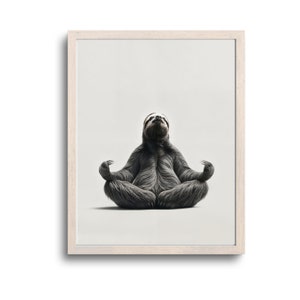 Sloth Wall Art, Sloth Gifts, Cute Sloth Gift, Sloth Print, Sloth Gift for Him, Sloth Lover,Sloth Gift for Her, Sloth Decor, Digital Download
