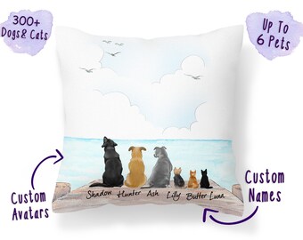 Personalized Dog Pillow, Dog Mom, Dog Lover Gift, Dog Pillow, Dog Owner Gift, Custom Pet Pillow, Dog Mom Pillow, Pillow Insert Included