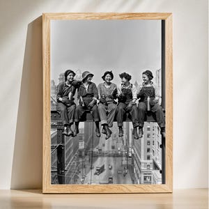 Vintage Women Workers Photograph, Feminist History Wall Art, Empowering Female Workers Print, Empowering Historical Art, Digital Download