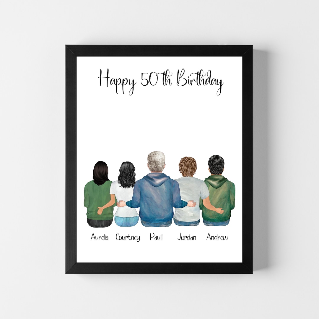 Happy 50th Birthday Gift, Personalized Dad Birthday Gift, 50th Birthday Gifts for Dad, 50th