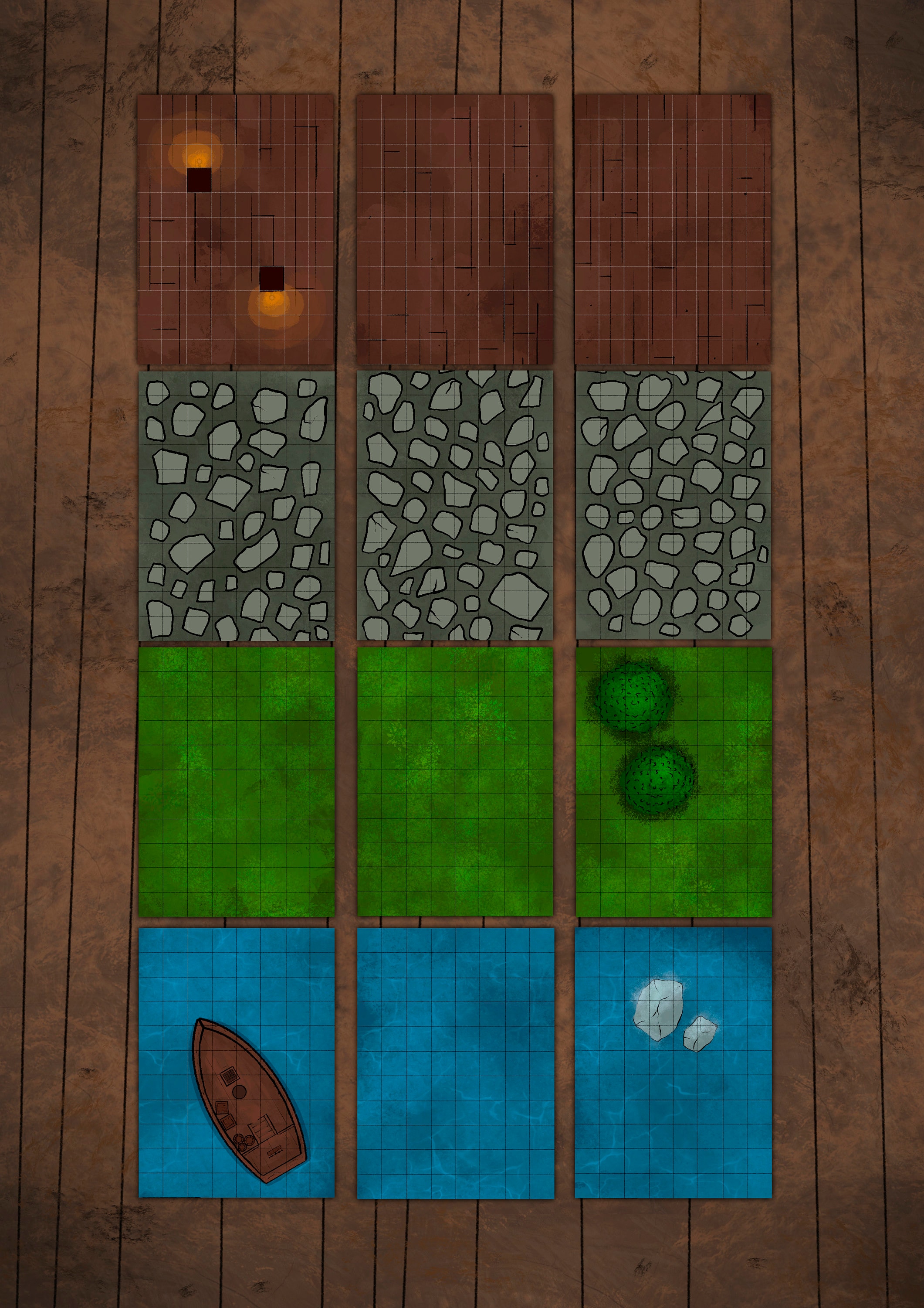 12 DnD Battle Mats pack by Fantasy Dice Etsy