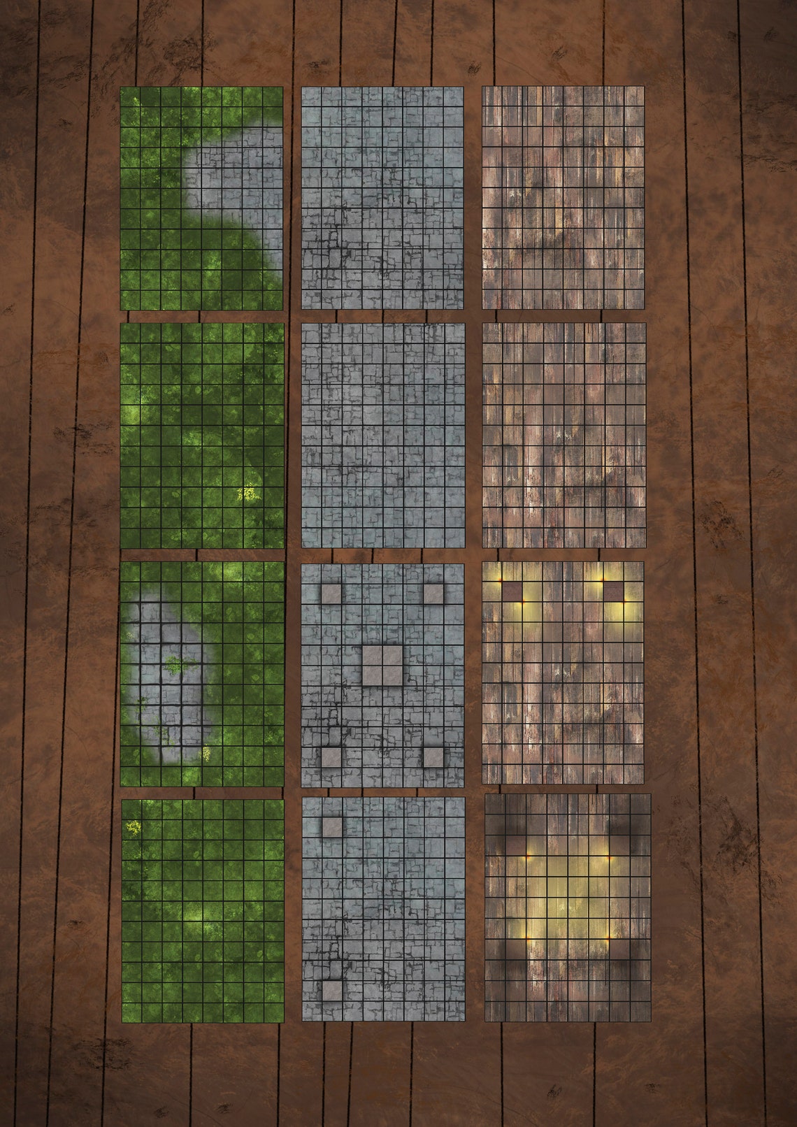 12 DnD Battle Mats pack Etsy