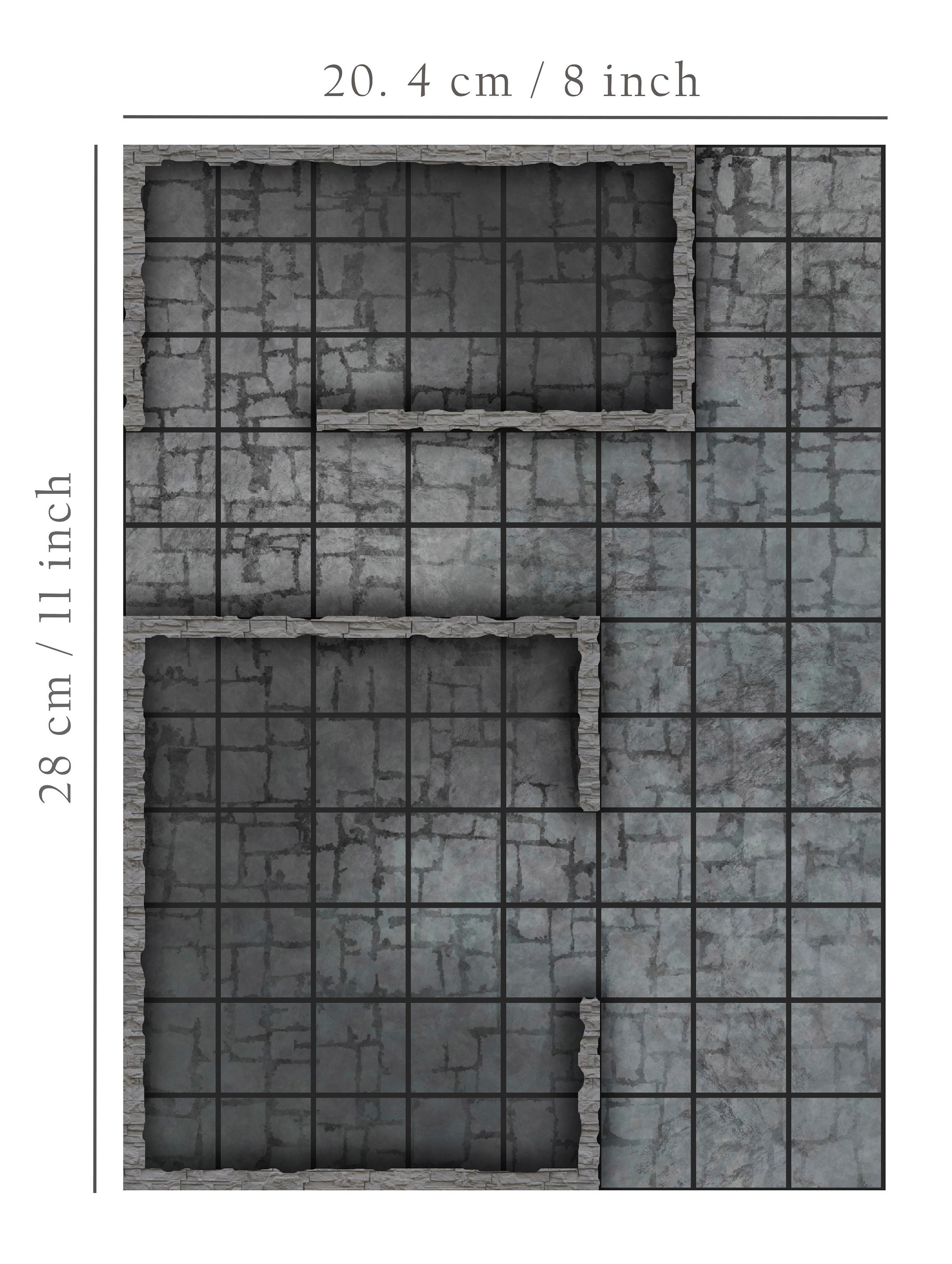 Dnd 12 Dungeon Battle Mats Pack Etsy
