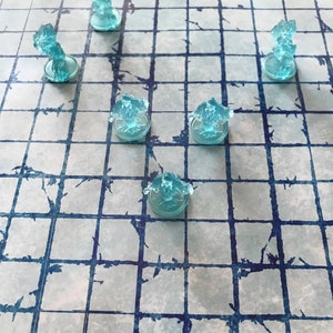 Tapete de cuadrícula de batalla de suelo nevado para juego de rol DnD