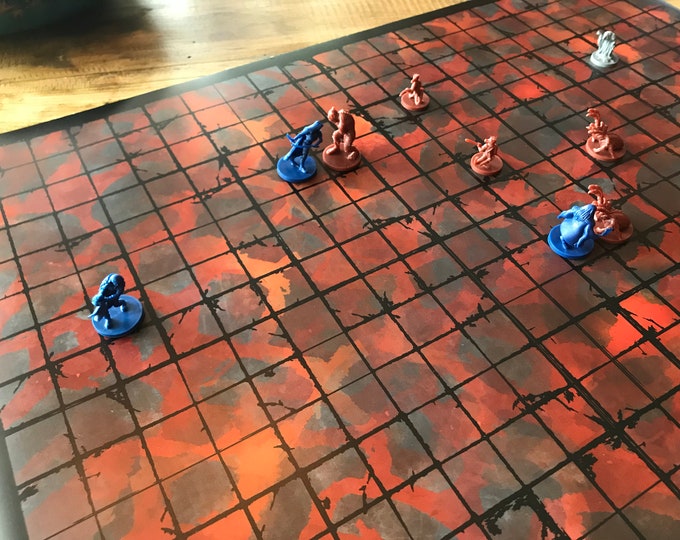 Dnd Battle Grid Mat Pack of 5 Battle Mats - Etsy