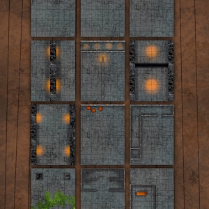 12 DnD Dungeon Battle Mats pack 2