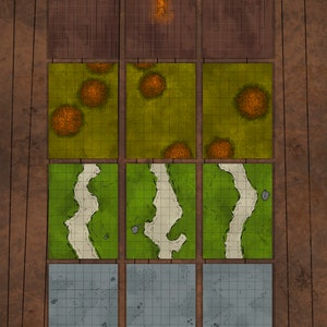 12 DnD Battle Mats pack vol. 3