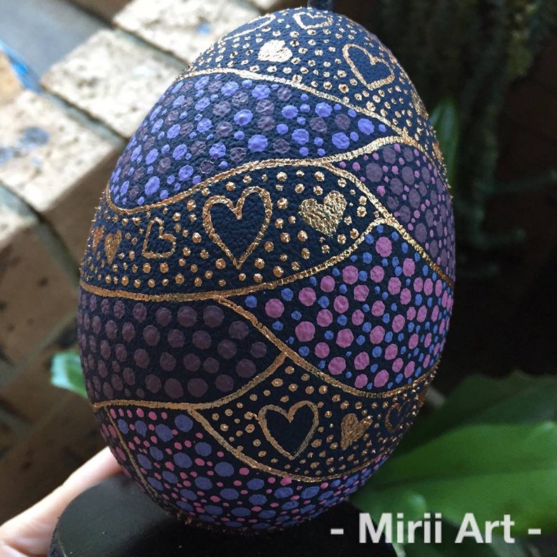 Hand Painted Emu Egg Etsy Australia