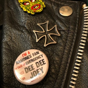 Vintage look Ramones Fan Club pins (2) Free Shipping!