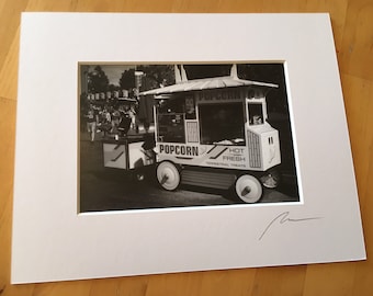 Disneyland Tomorrowland Popcorn Cart Film Photograph