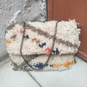 Flauschige handgemachte Tasche,Clutch Tasche,Crossbody Tasche,DamenTasche
