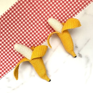Amigurumi Pattern Crochet Banana PDF in Different Sizes
