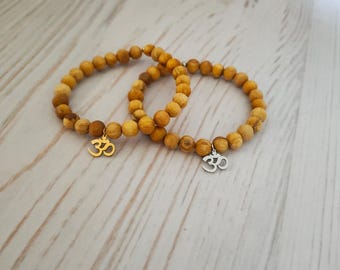 Bransoletka z koralików Palo Santo, oczyszczająca i uziemiająca medytacja