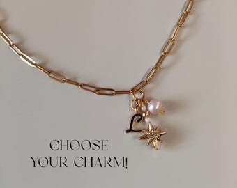 Naszyjnik z zawieszką z 18-karatowego złota z perłową gwiazdą i znakiem zodiaku – prezent dla córki