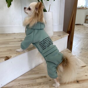 Chándal para perro, traje para perro, disfraces para perro, pijama para perro, chándal para perro, ropa para perro, ropa para mascotas, abrigo para perro, chaqueta para perro, suéter para perro imagen 1