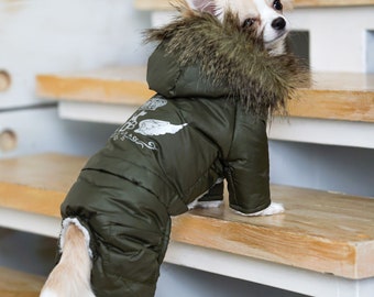 Dog Coat, Dog jacket, Dog winter coat, Dog warm coat, Dog Warm Clothes, Dog snowsuit, Dog Full Body Suit, Overalls for dogs, Dog clothes