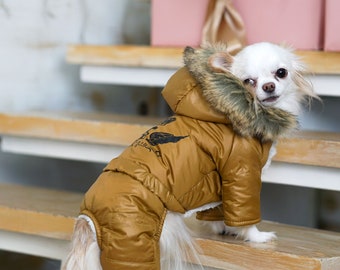 Dog Coat, Dog jacket, Dog winter coat, Dog warm coat, Dog Warm Clothes, Dog snowsuit, Dog Full Body Suit, Overalls for dogs, Dog clothes