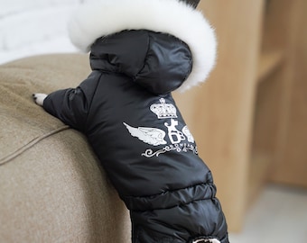 Dog Coat - Dog jacket - Dog winter coat dog costume - Dog warm coat - Dog Warm Clothes - Dog snowsuit - Dog Full Body Suit