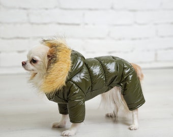 Dog Coat, Dog jacket, Dog winter coat, Dog warm coat, Dog Warm Clothes, Dog snowsuit, Dog Full Body Suit, Overalls for dogs, Dog clothes