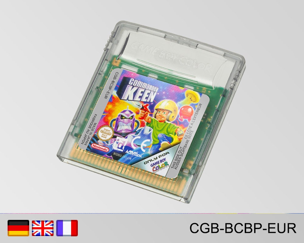 investering Mekanisk monarki Commander Keen EUR Replacement Label Replacement Game Boy - Etsy
